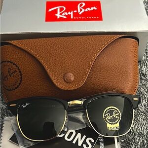 Ray-Ban Polarized Club-master sun glasses. BRAND NEW. Comes w/ leather case